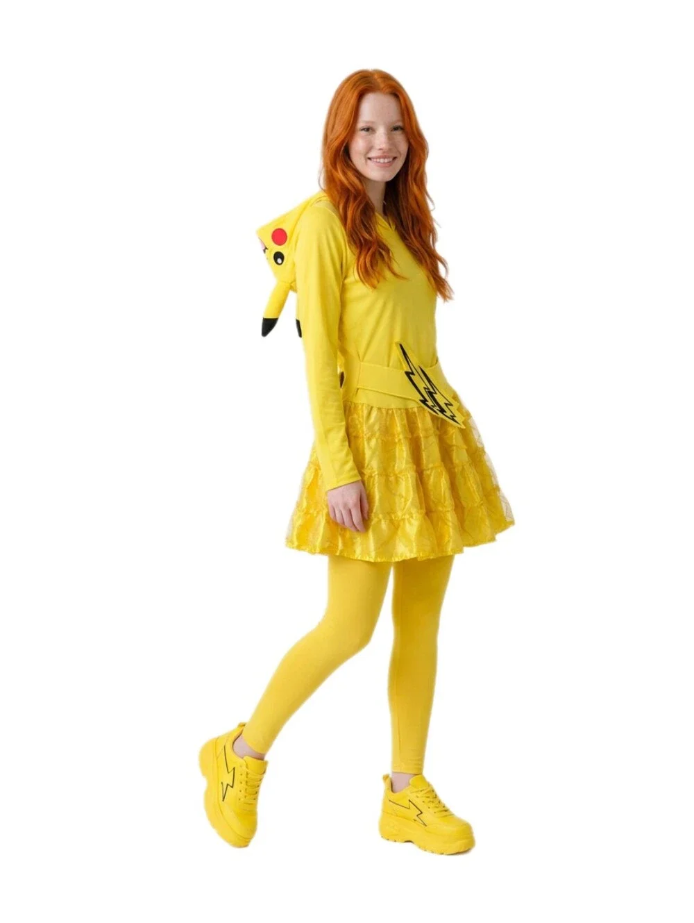 Pikachu Girls Size Large Rubie's Child Halloween Costume Hooded Dress Pokemon